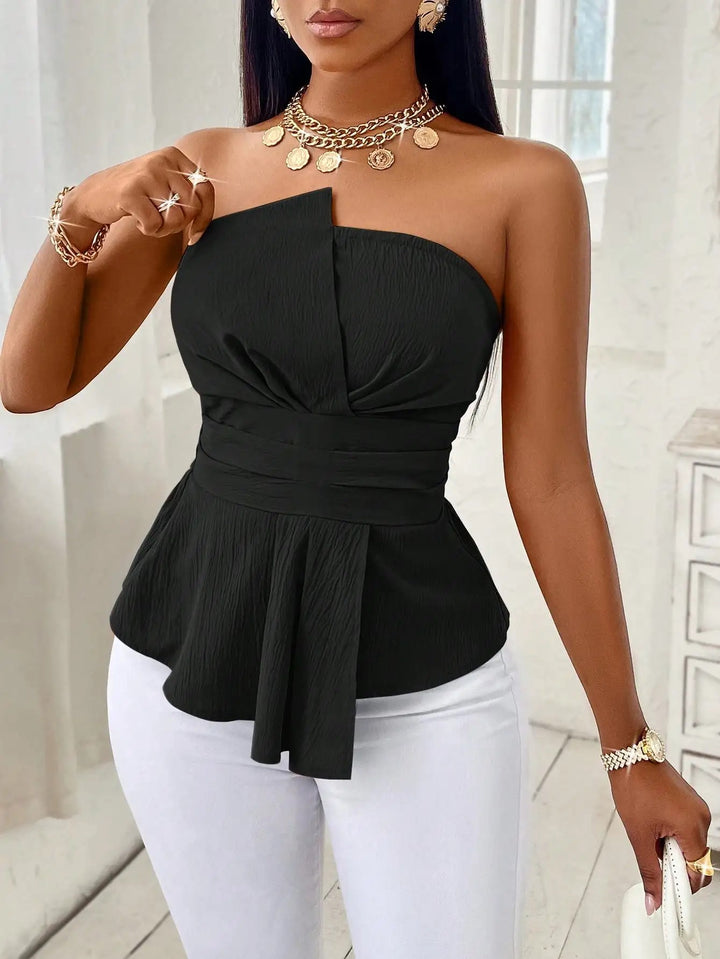 Bettina Peplum Bandeau Top
