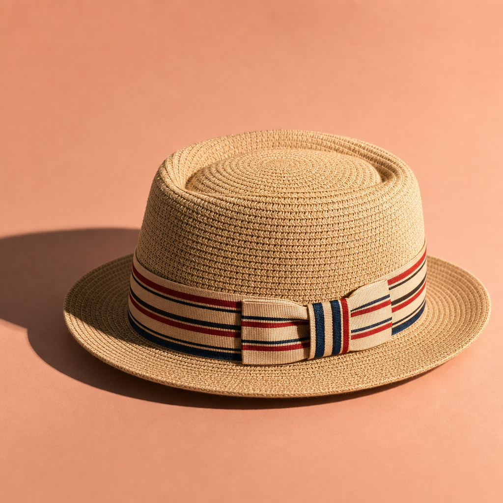 Boardwalk Striped Straw Fedora — 08_studio_shadow_hero
