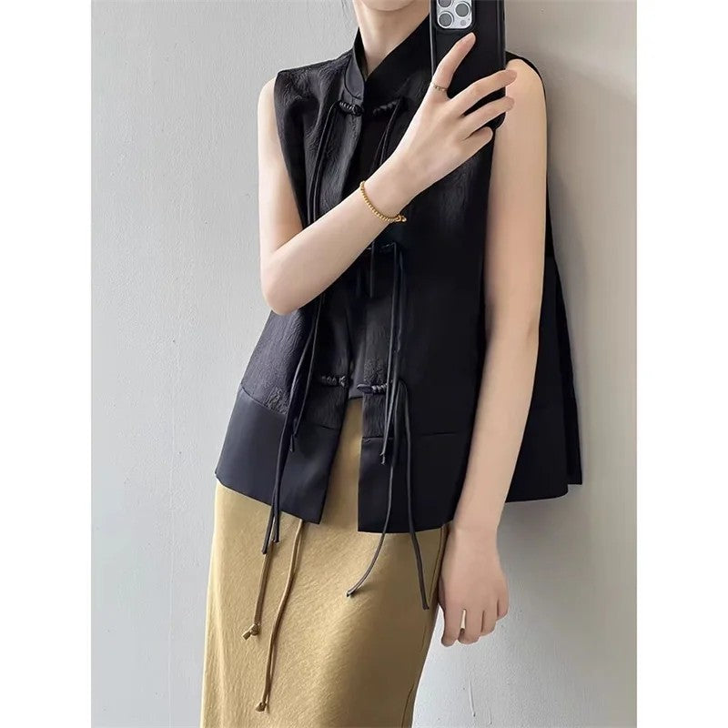Dynasty Frog-Button Vest