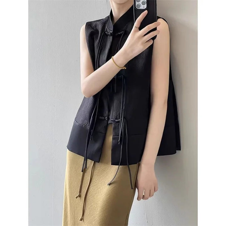 Dynasty Frog-Button Vest