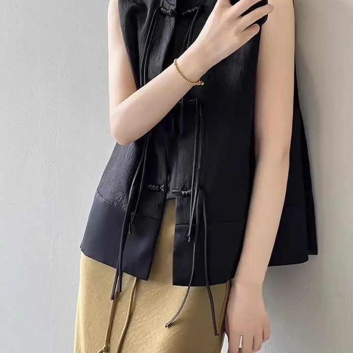Dynasty Frog-Button Vest