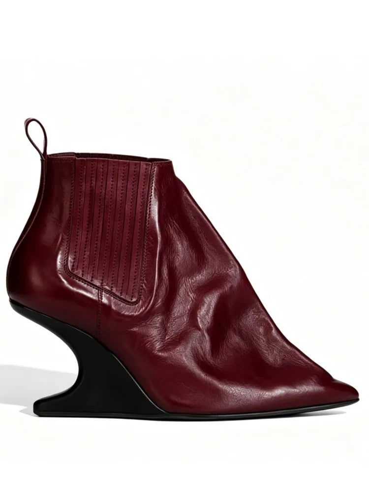 Cavalcade Sculpted Wedge Boots