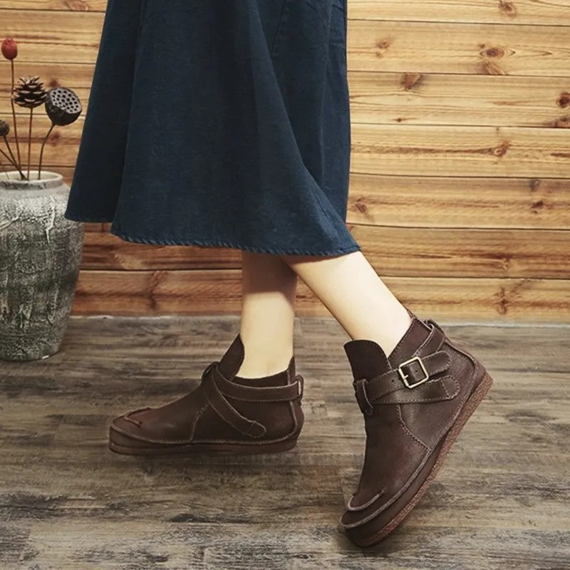 Fiorenza Buckle Ankle Boots