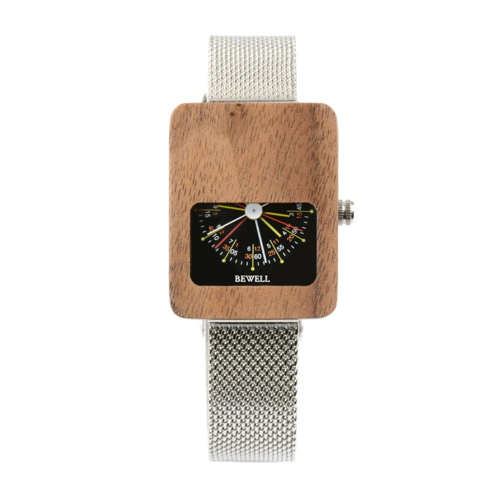 Compass Wood Dial Watch