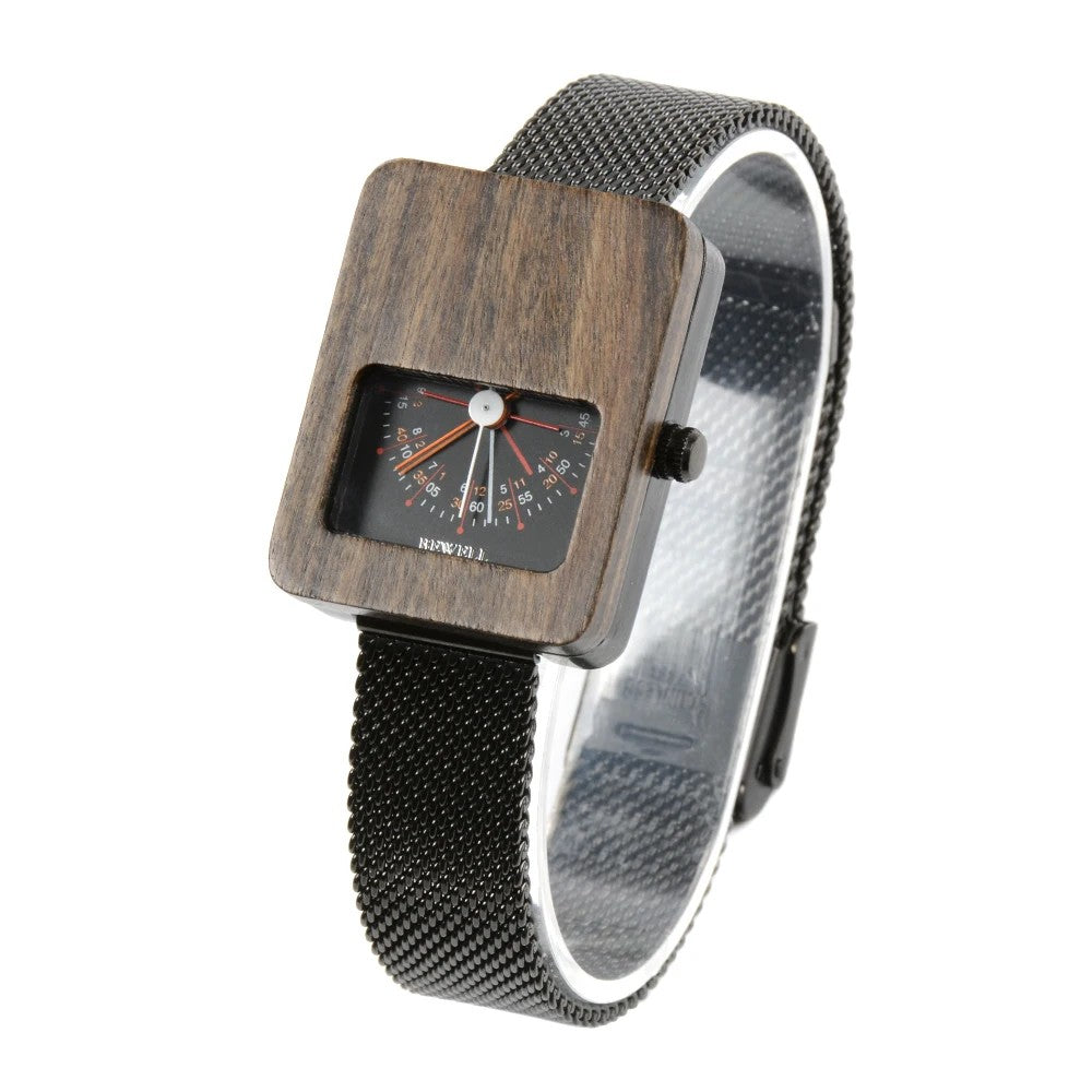 Compass Wood Dial Watch