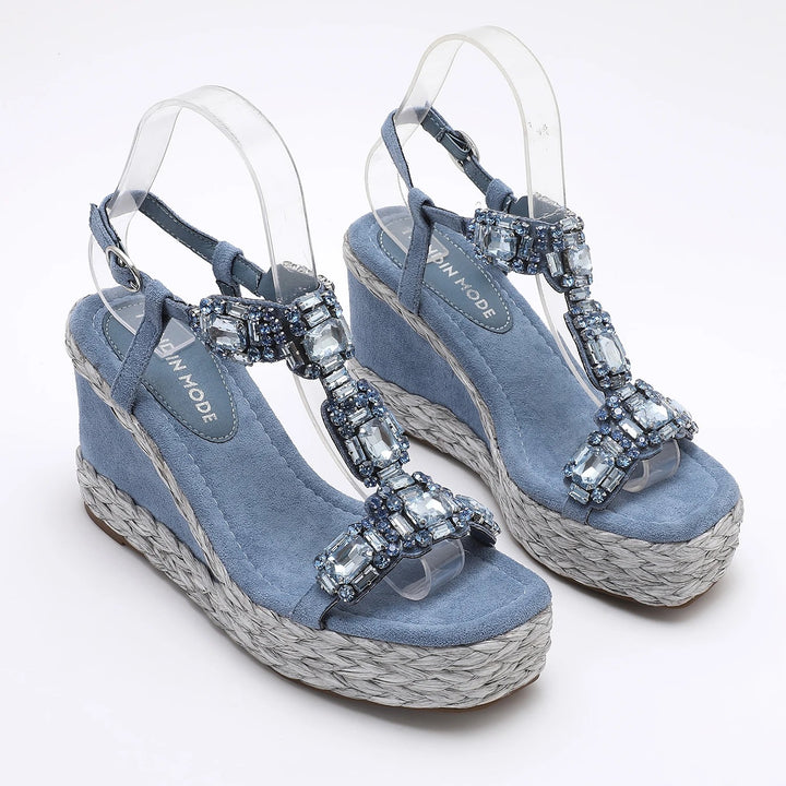 Gemmata Crystal T-Strap Wedges
