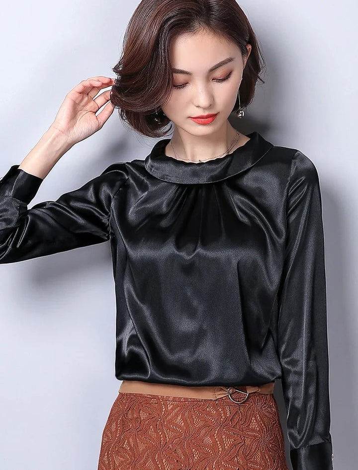 Vienna Cowl-Neck Blouse