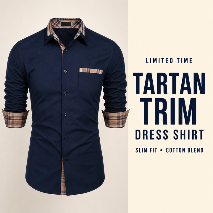 Tartan Trim Dress Shirt — 08_direct_response_sale
