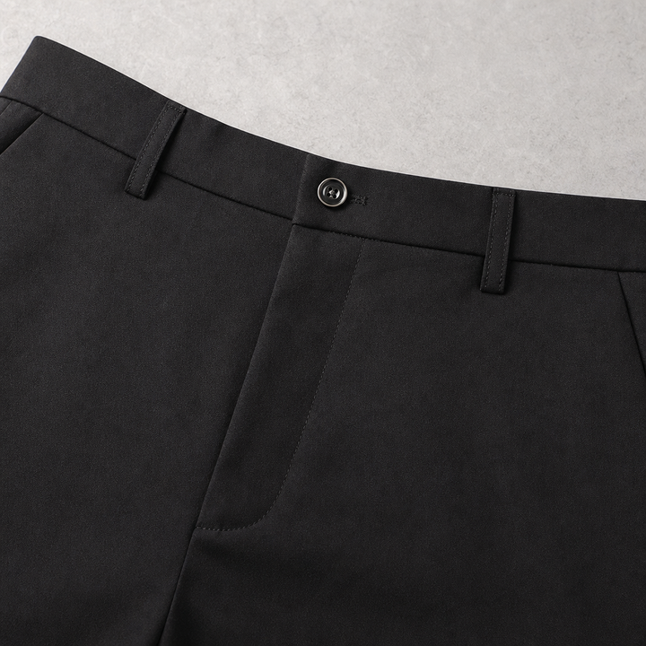 Coastline Stretch Bermuda Shorts — 03_waistband_closure_closeup