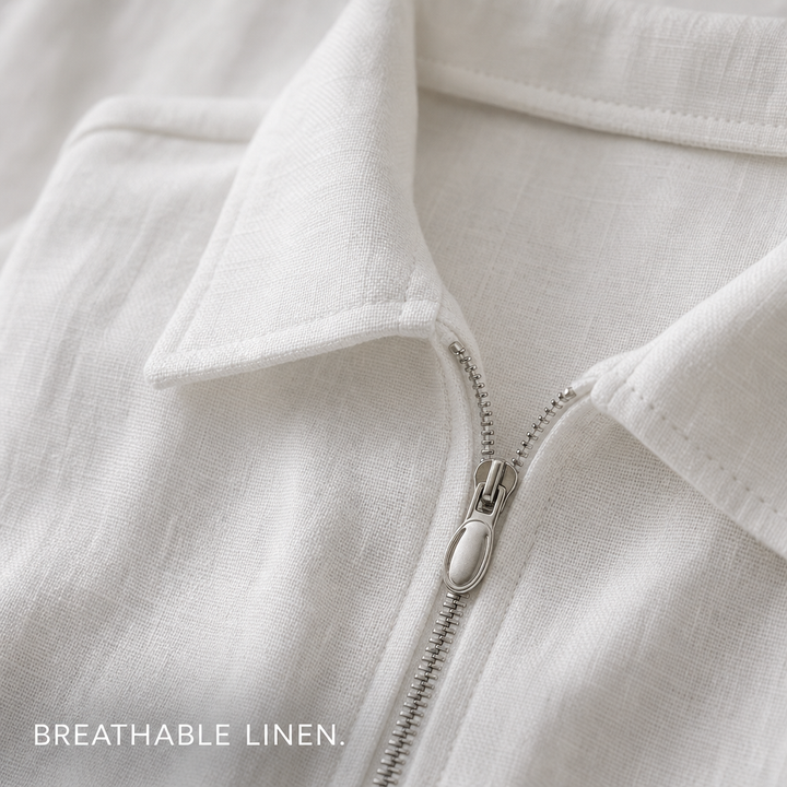 Halden Linen Zip Set — 02_material_macro_linen