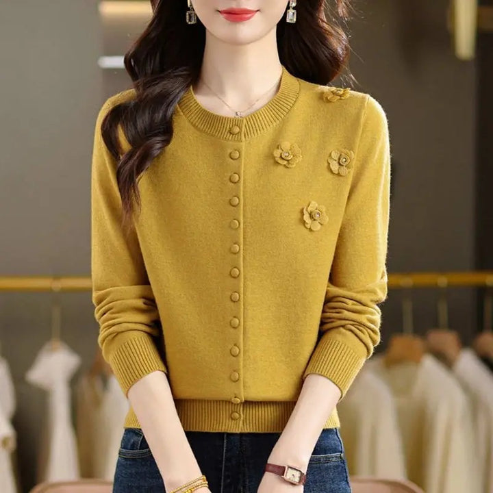 Bloom Button Knit Cardigan