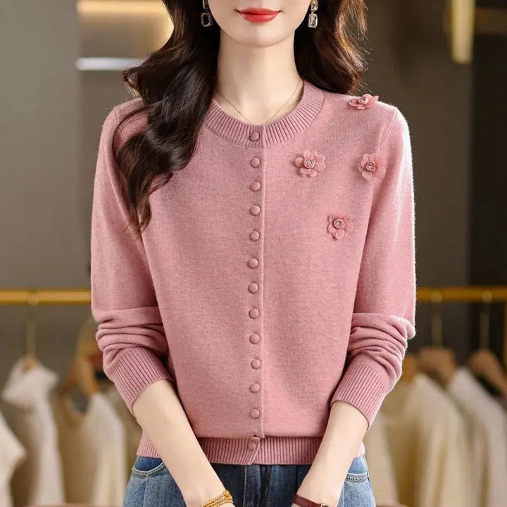 Bloom Button Knit Cardigan