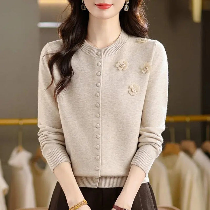 Bloom Button Knit Cardigan
