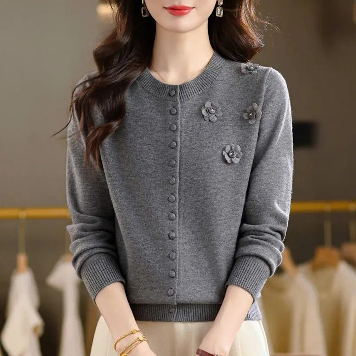 Bloom Button Knit Cardigan
