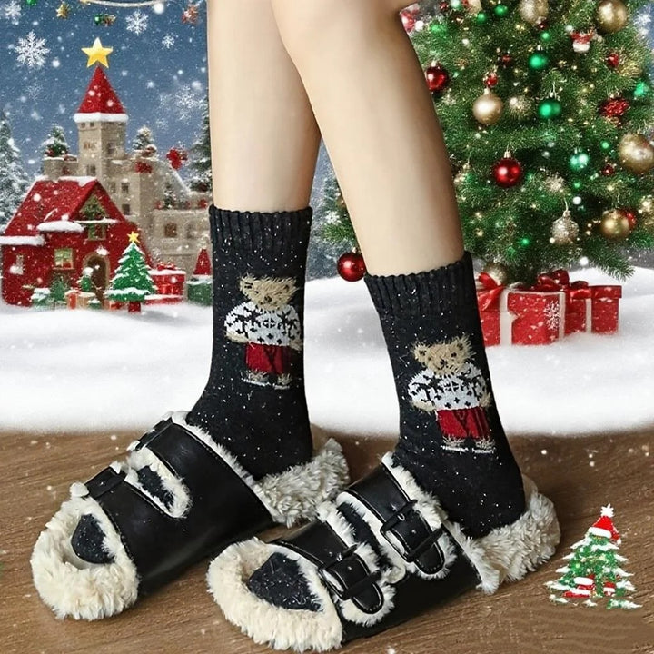 Storybook Bear Wool Socks