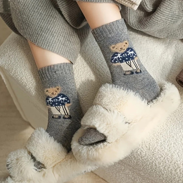 Storybook Bear Wool Socks