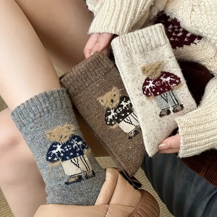 Storybook Bear Wool Socks