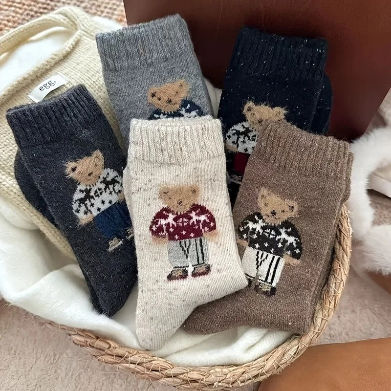 Storybook Bear Wool Socks