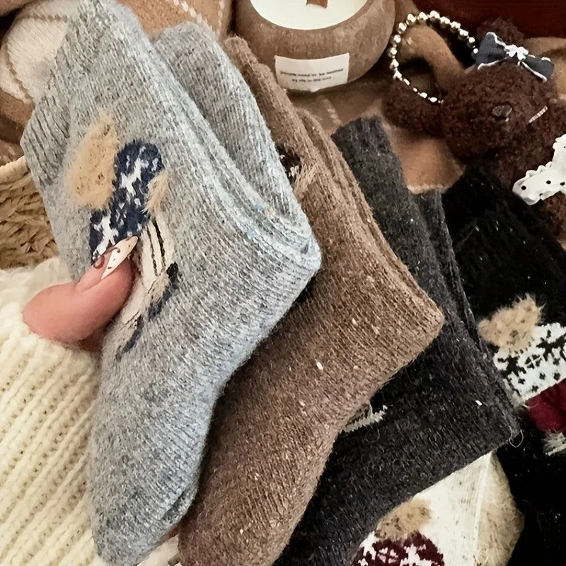 Storybook Bear Wool Socks
