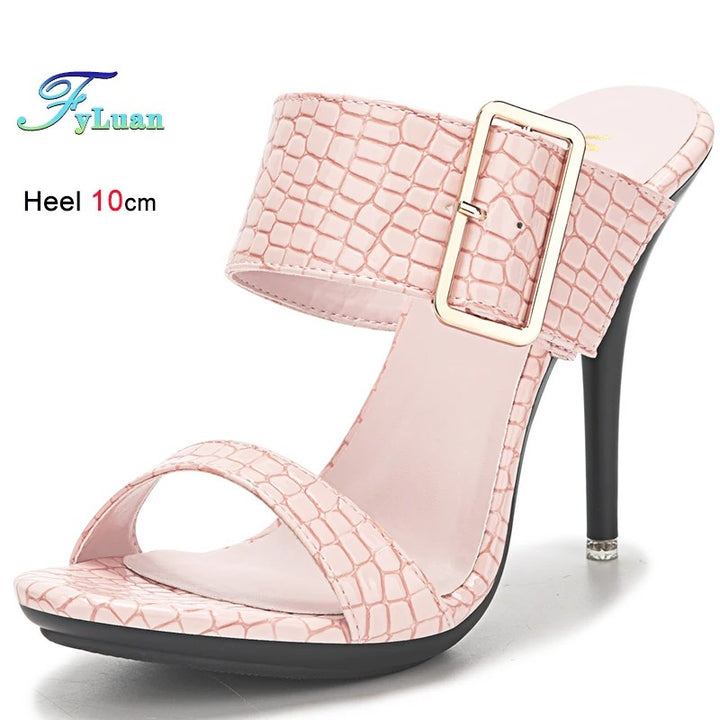 Domina Wide-Strap Mules