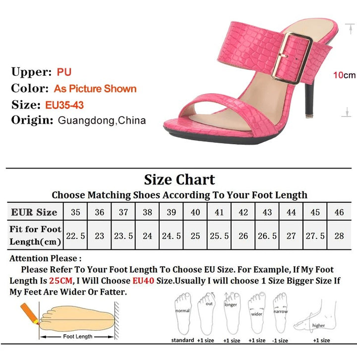 Domina Wide-Strap Mules