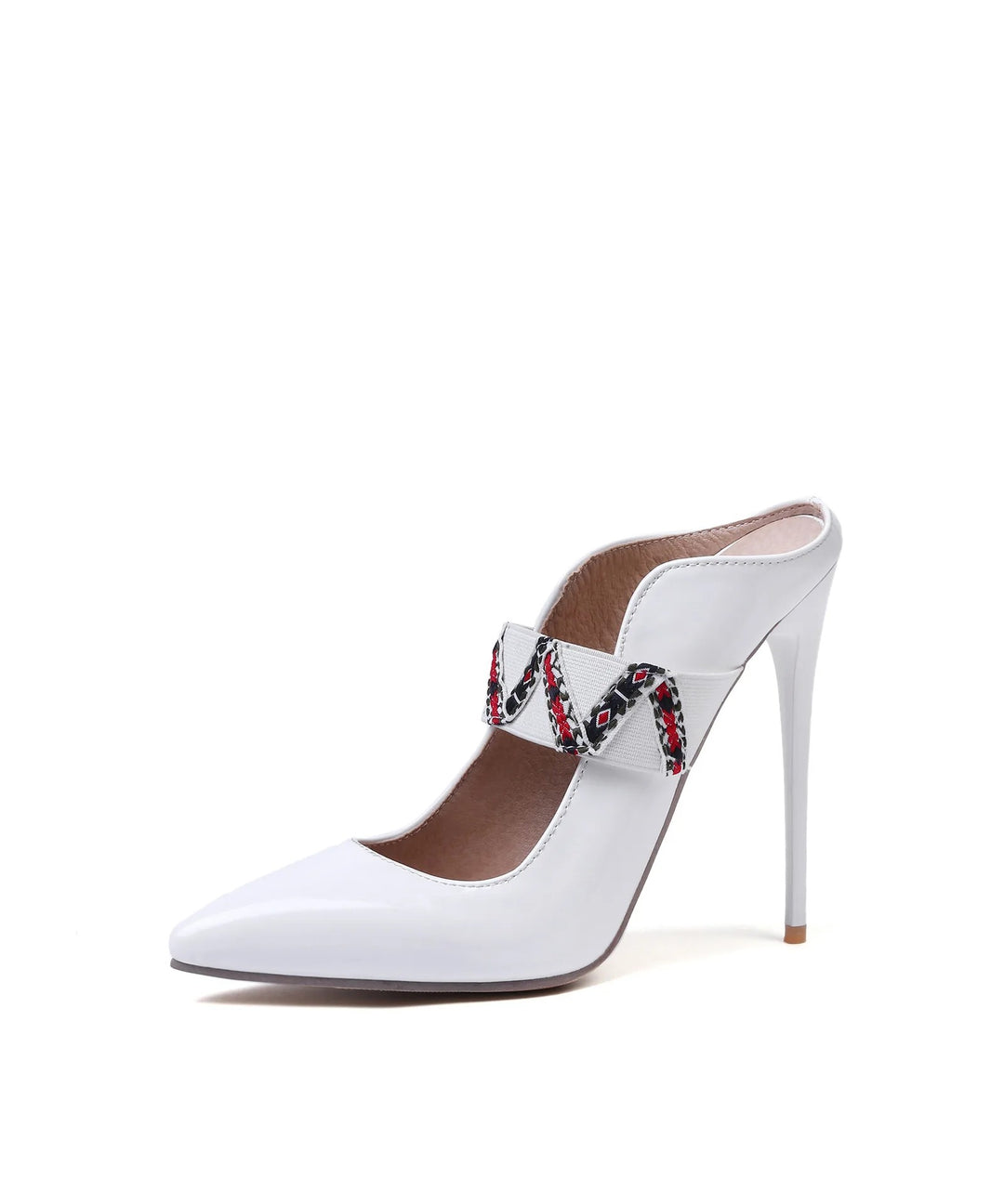 Nastrina Woven-Strap Stiletto Mules