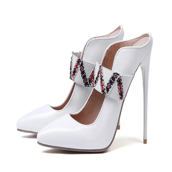 Nastrina Woven-Strap Stiletto Mules