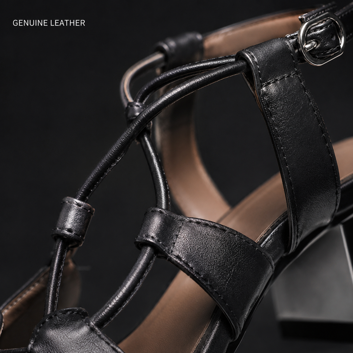 Bellora Gladiator Sandals — 02_leather_strap_macro