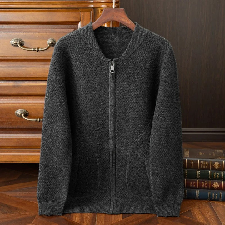Bramwell Waffle Wool Cardigan