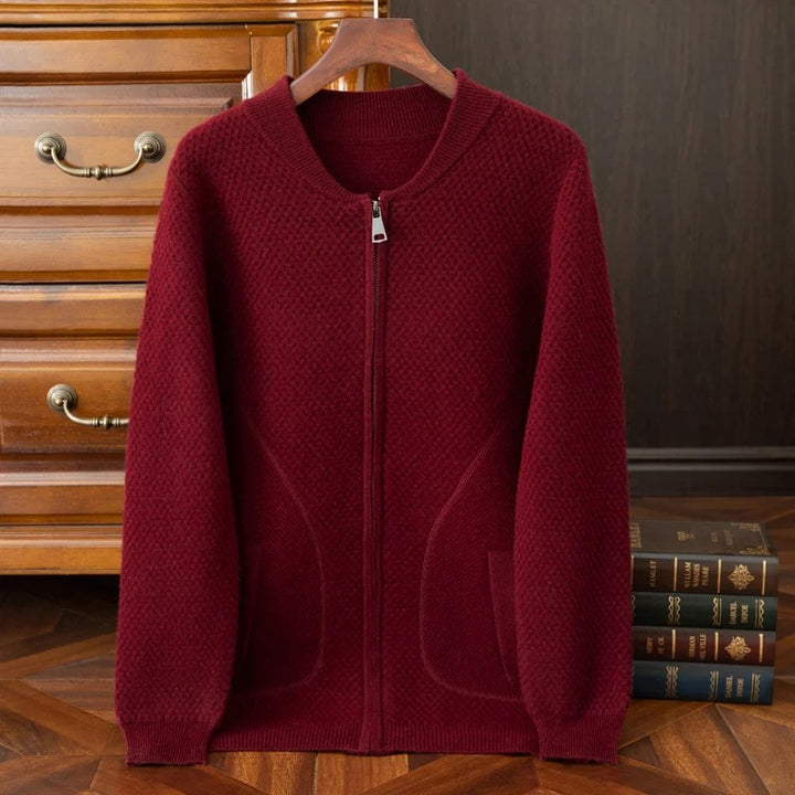 Bramwell Waffle Wool Cardigan
