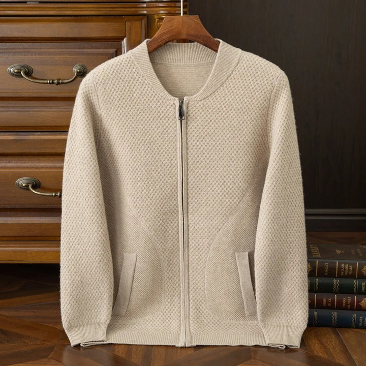 Bramwell Waffle Wool Cardigan