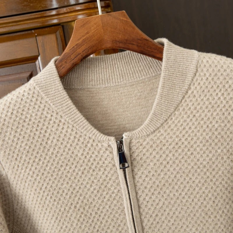 Bramwell Waffle Wool Cardigan