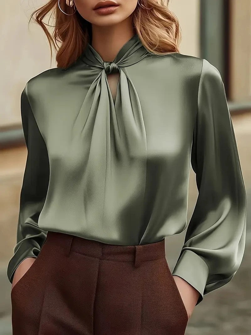 Elara Twist-Knot Blouse