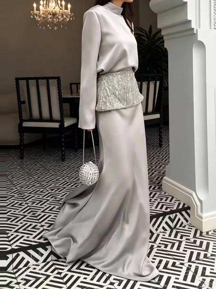 Ballroom Sequin Satin Set