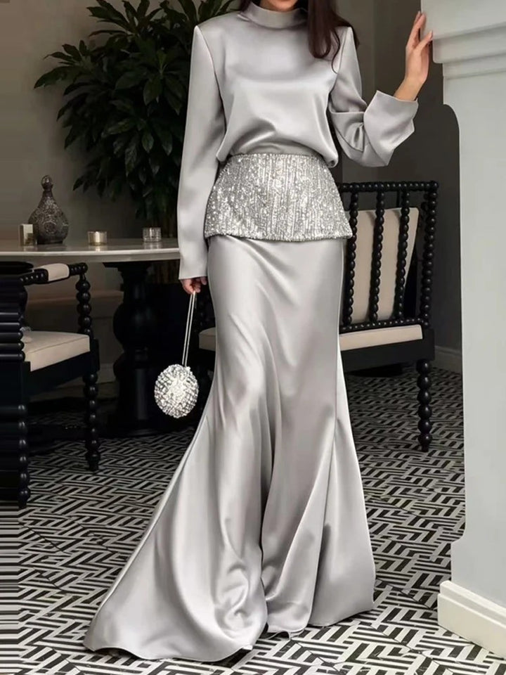 Ballroom Sequin Satin Set