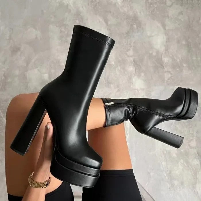 Monolith Platform Ankle Boots