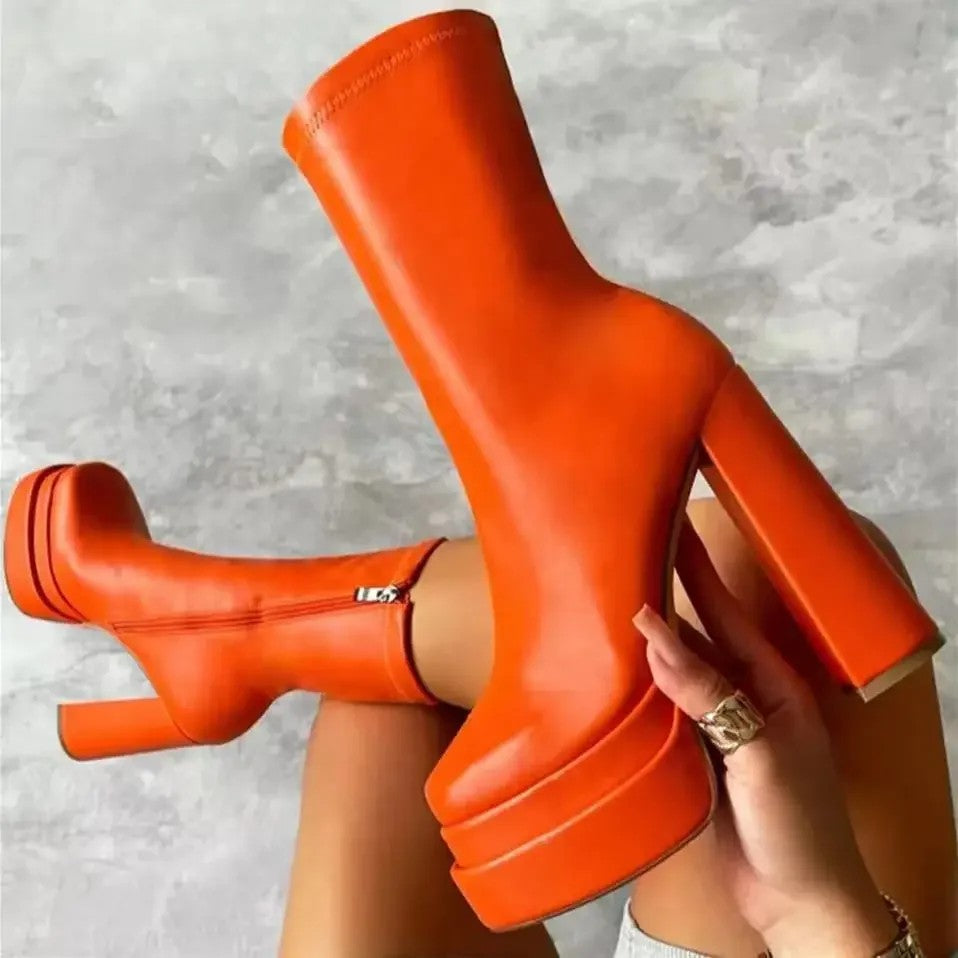 Monolith Platform Ankle Boots