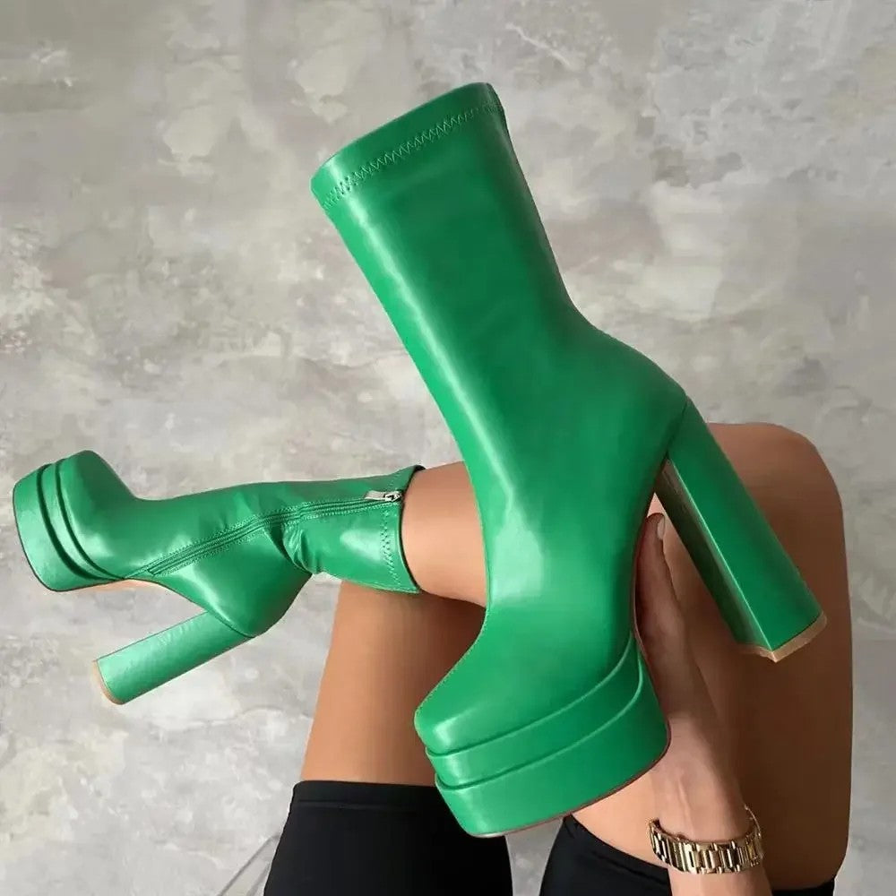 Monolith Platform Ankle Boots