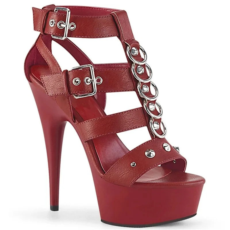 Anellina Ring-Cage Platform Stilettos