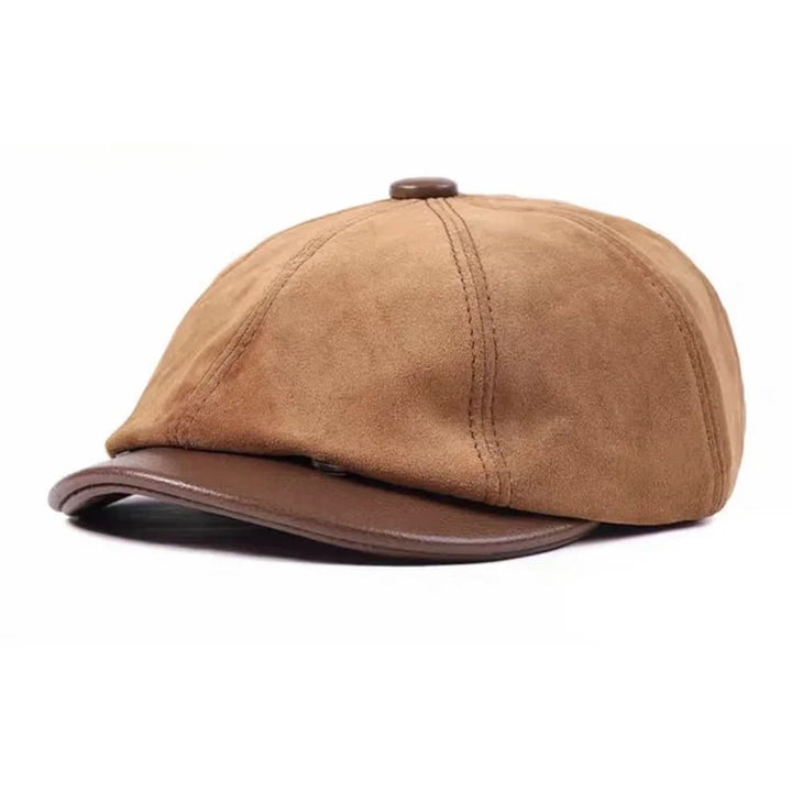 Newsboy Suede Leather Cap