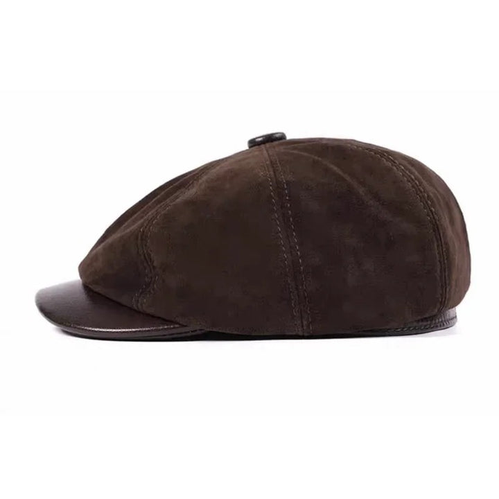 Newsboy Suede Leather Cap