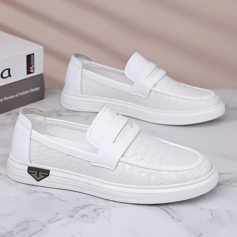 Lattice Woven Loafers