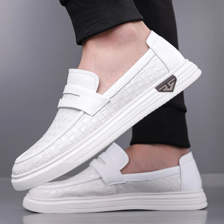 Lattice Woven Loafers