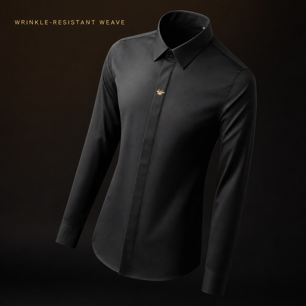 Goldcrest Embroidered Dress Shirt — 07_fabric_texture_callout