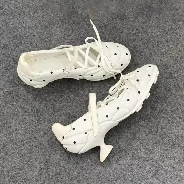 Domino Polka Sneaker Heels