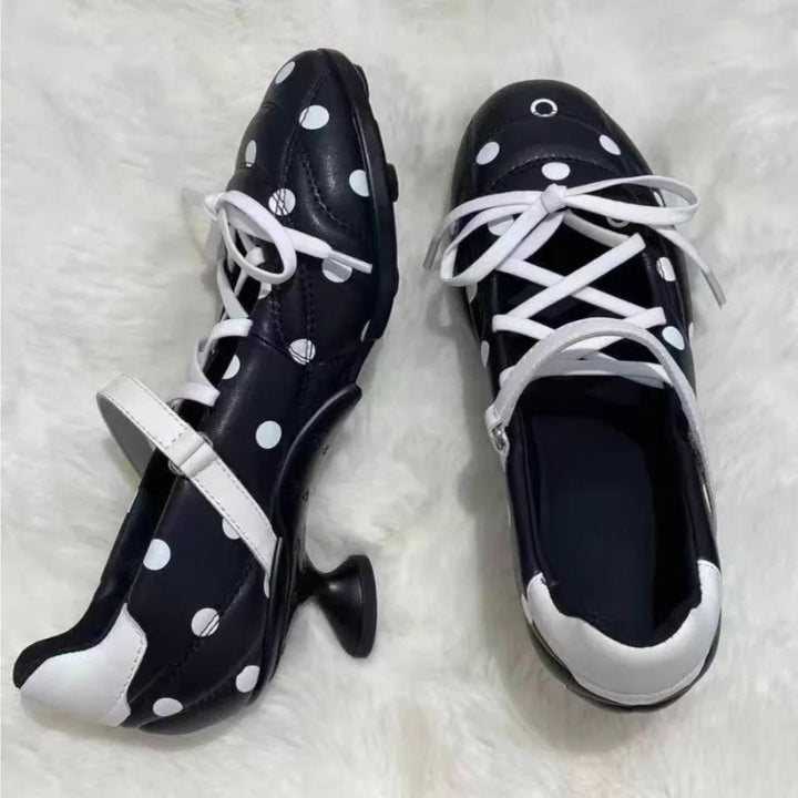 Domino Polka Sneaker Heels