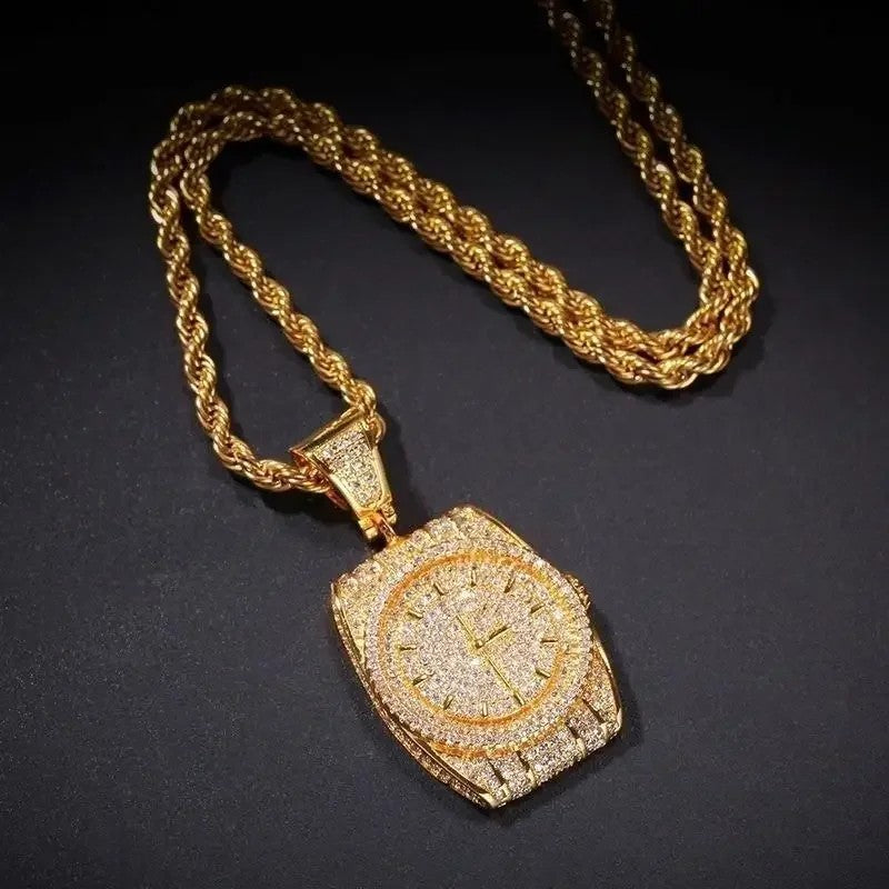 Carat Watch Pendant Necklace