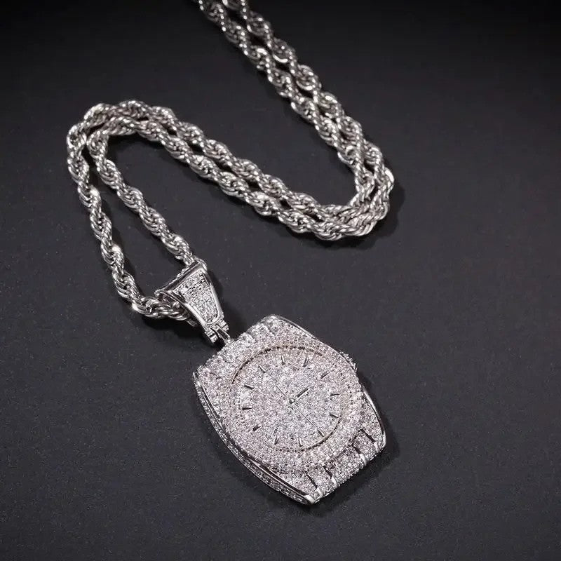 Carat Watch Pendant Necklace