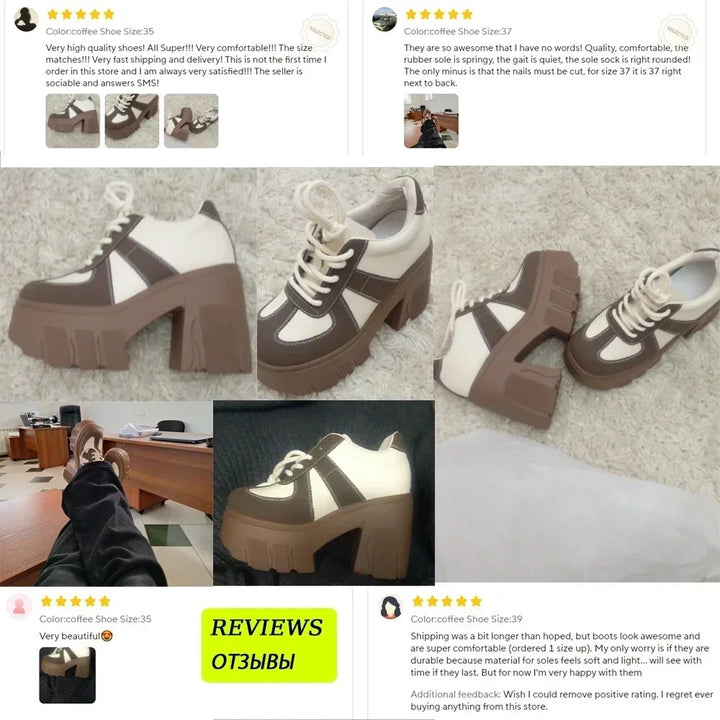 Cobbleton Platform Lace-Up Pumps