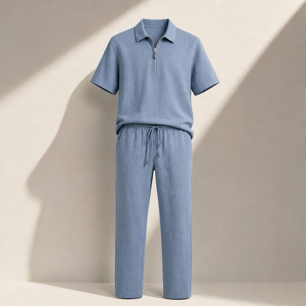 Halden Linen Zip Set — 08_studio_shadow_hero_blue